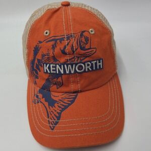 Kenworth Hat Snapback Trucker Mesh Orange Beige Fishing Bass Truck‎ Motors Men